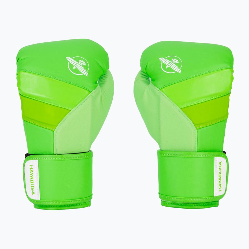 Hayabusa T3 Neon neon green boxing gloves 2