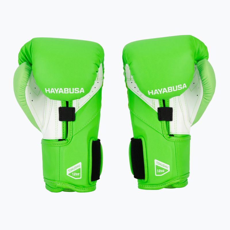 Hayabusa T3 Neon neon green boxing gloves 3