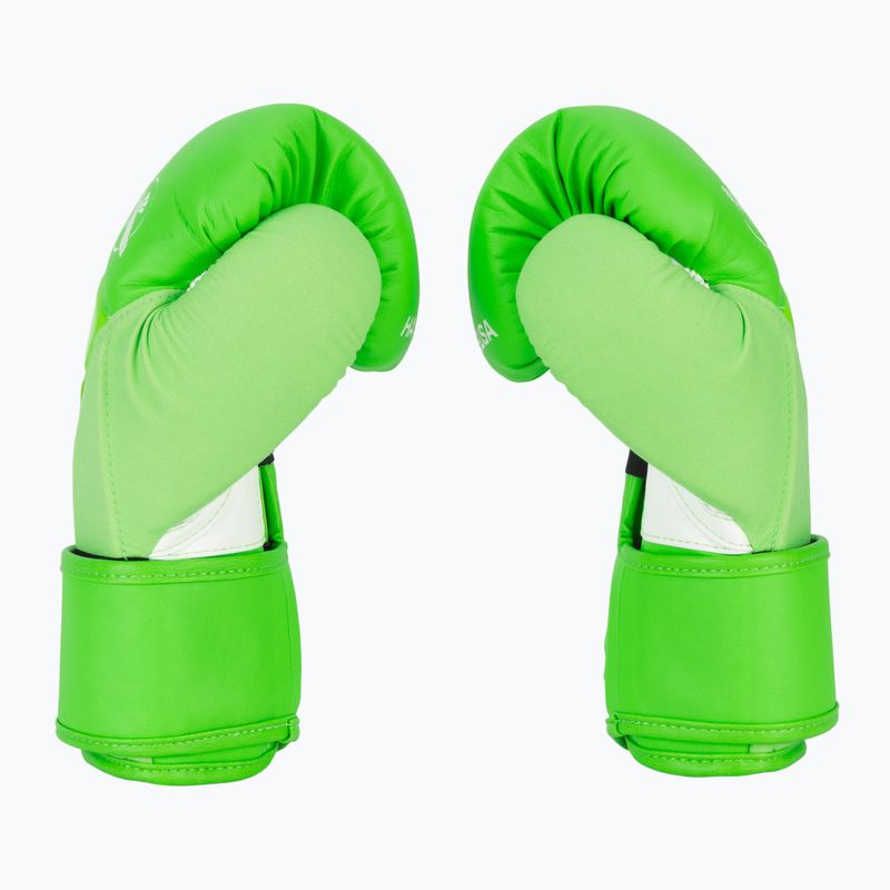 Hayabusa T3 Neon neon green boxing gloves 4