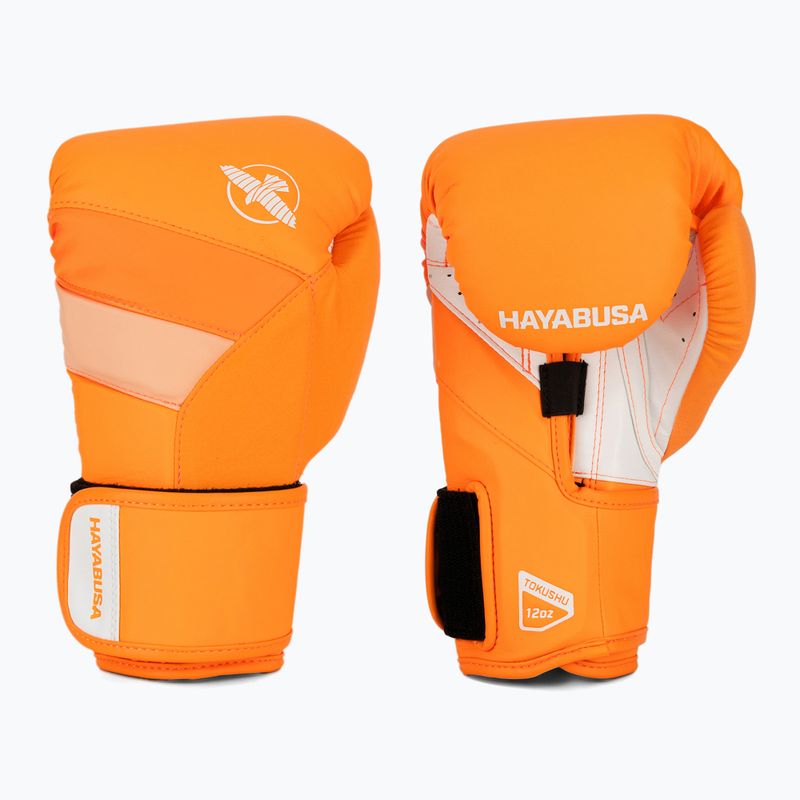 Hayabusa T3 Neon neon orange boxing gloves