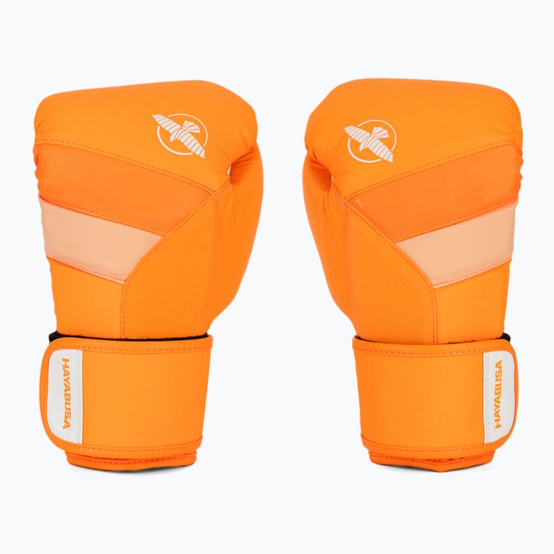 Hayabusa T3 Neon neon orange boxing gloves 2