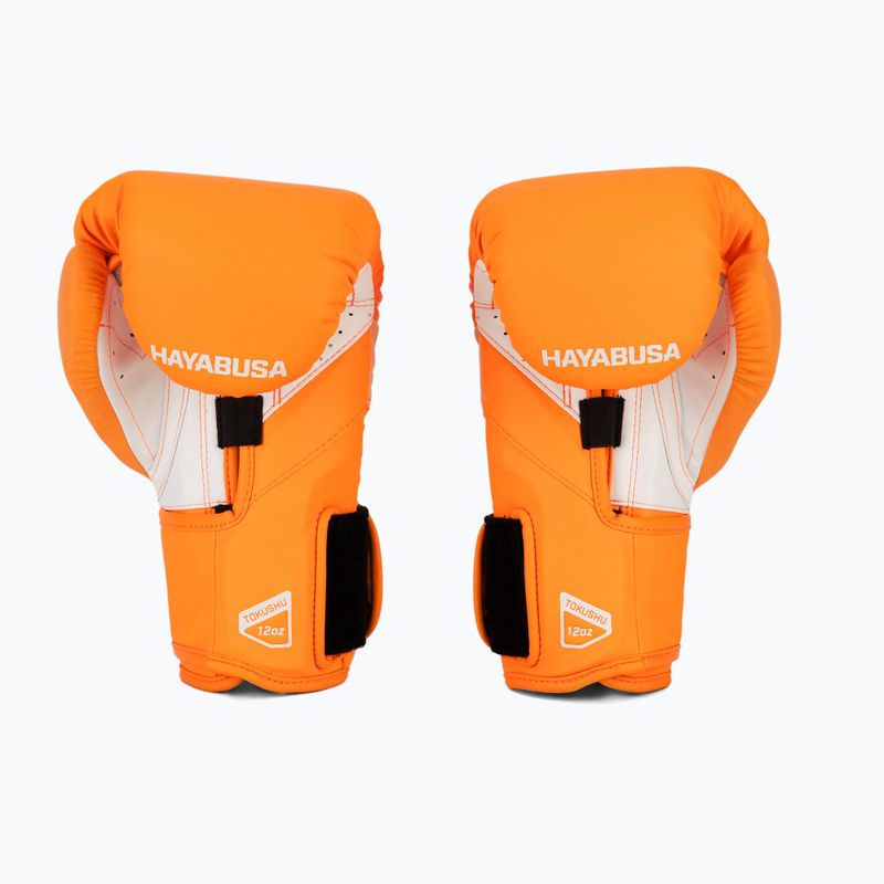 Hayabusa T3 Neon neon orange boxing gloves 3