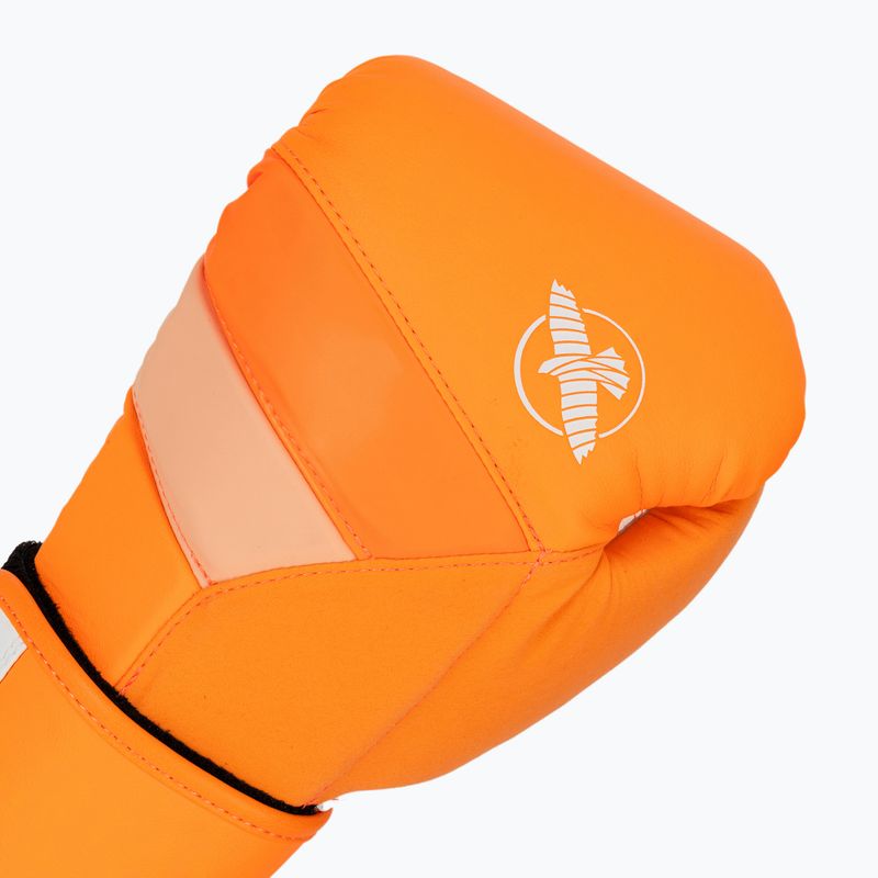 Hayabusa T3 Neon neon orange boxing gloves 5