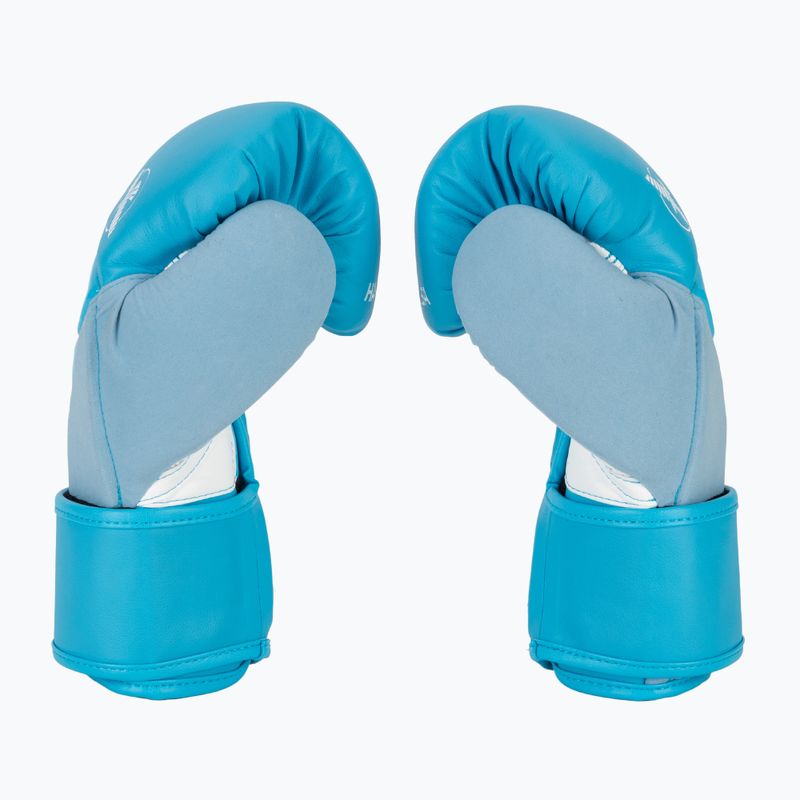 Hayabusa T3 Neon neon blue boxing gloves 4