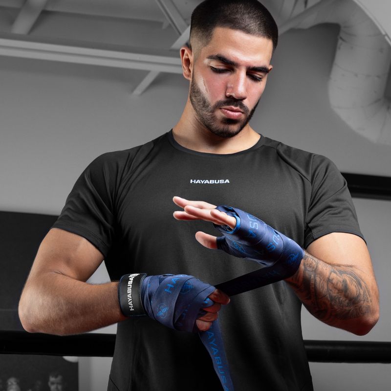 Hayabusa Deluxe Jacquard Boxing Handwraps 450 cm blue 5