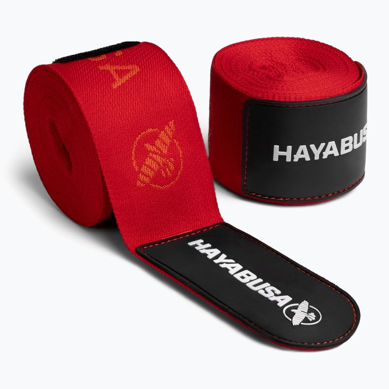 Hayabusa Deluxe Jacquard Boxing Handwraps 450 cm red