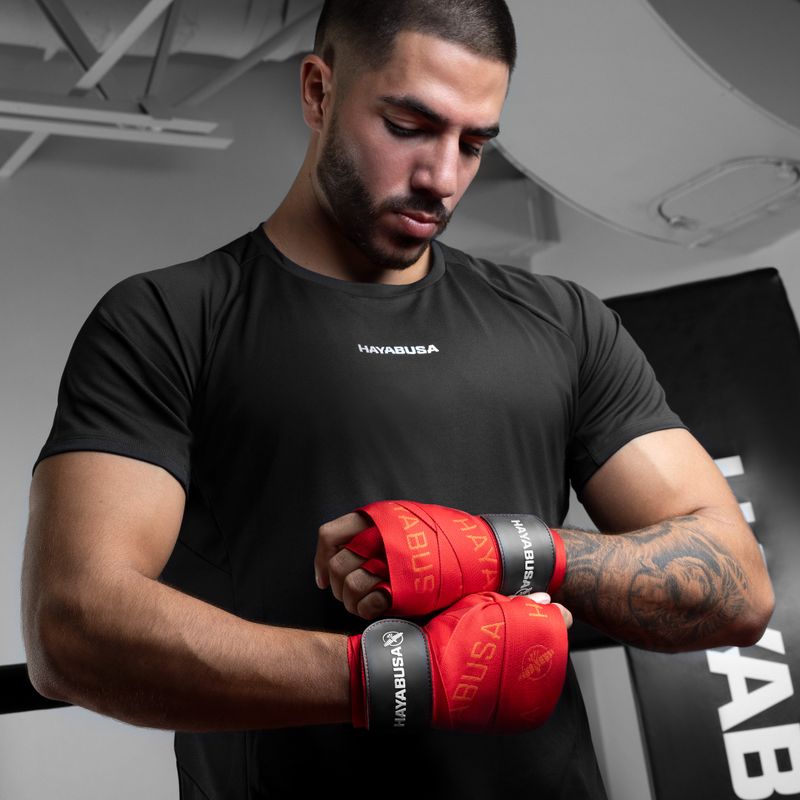 Hayabusa Deluxe Jacquard Boxing Handwraps 450 cm red 8