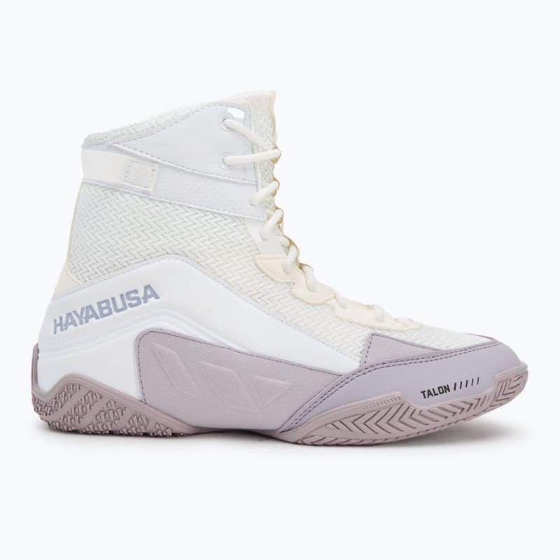 Hayabusa Talon Boxing shoes white/lavender 2