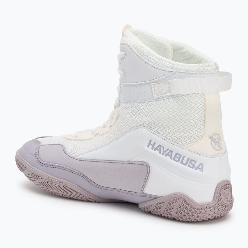 Hayabusa Talon Boxing shoes white/lavender 3