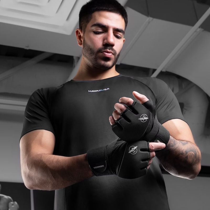Hayabusa Elite Quick Wraps grappling gloves black 7