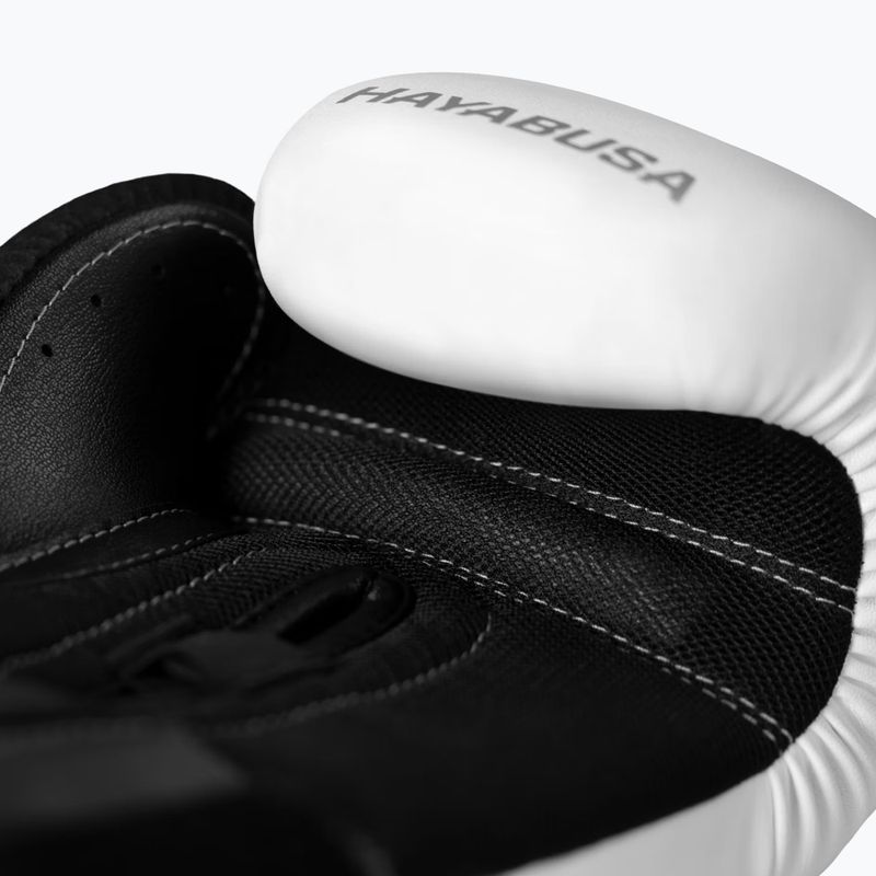 Boxing gloves Hayabusa E1 Boxing white/silver 3