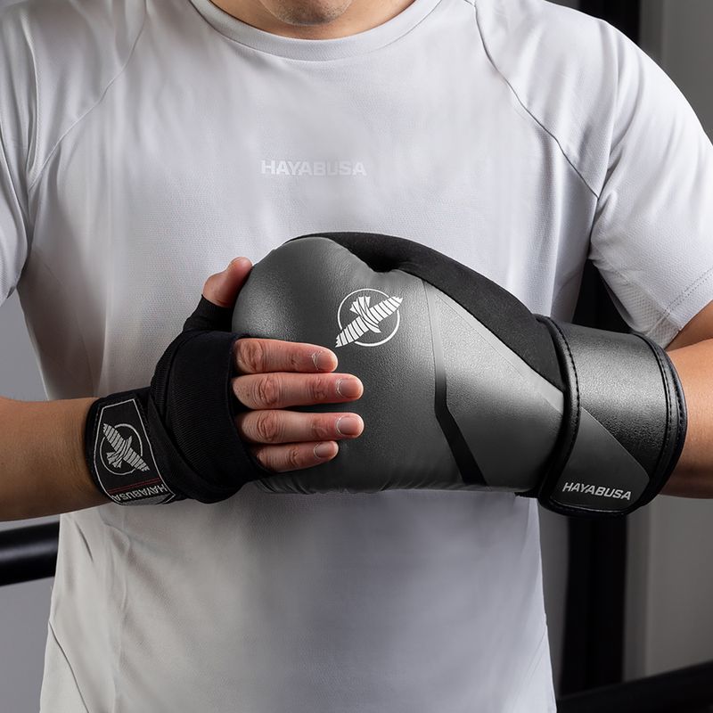 Boxing gloves Hayabusa E1 Boxing grey/black 16