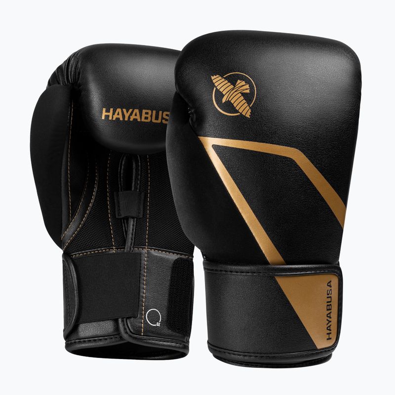 Boxing gloves Hayabusa E1 Boxing black/gold 2