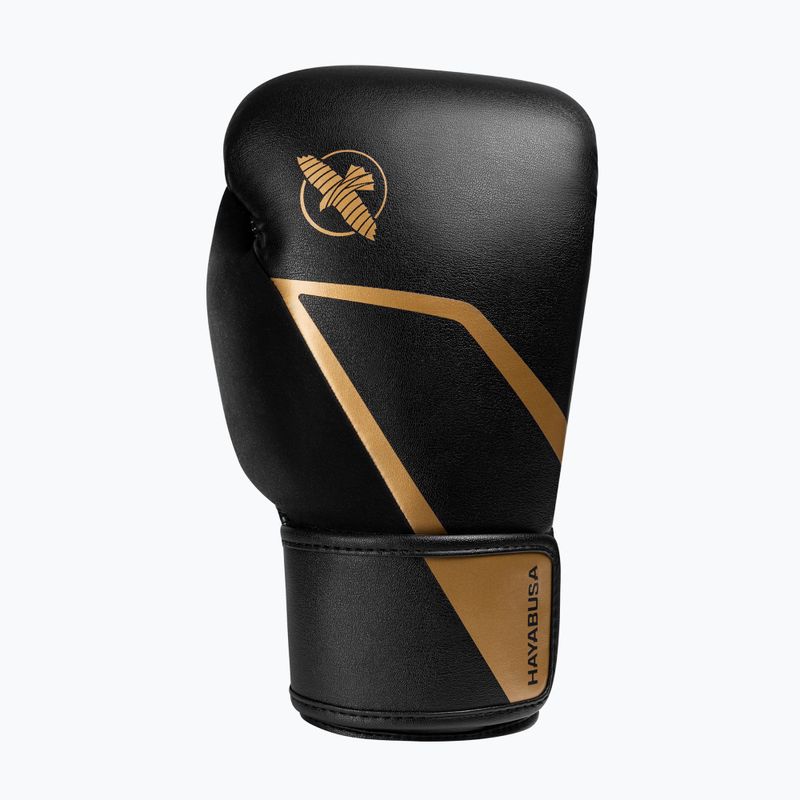 Boxing gloves Hayabusa E1 Boxing black/gold 3
