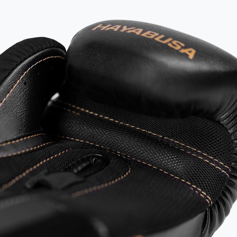 Boxing gloves Hayabusa E1 Boxing black/gold 7