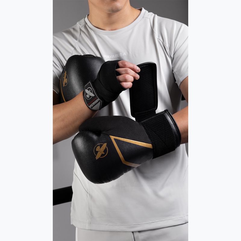 Boxing gloves Hayabusa E1 Boxing black/gold 11