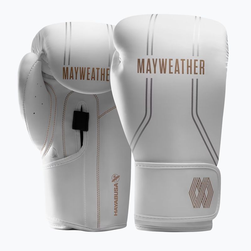 Hayabusa Mayweather Contender white/gold boxing gloves