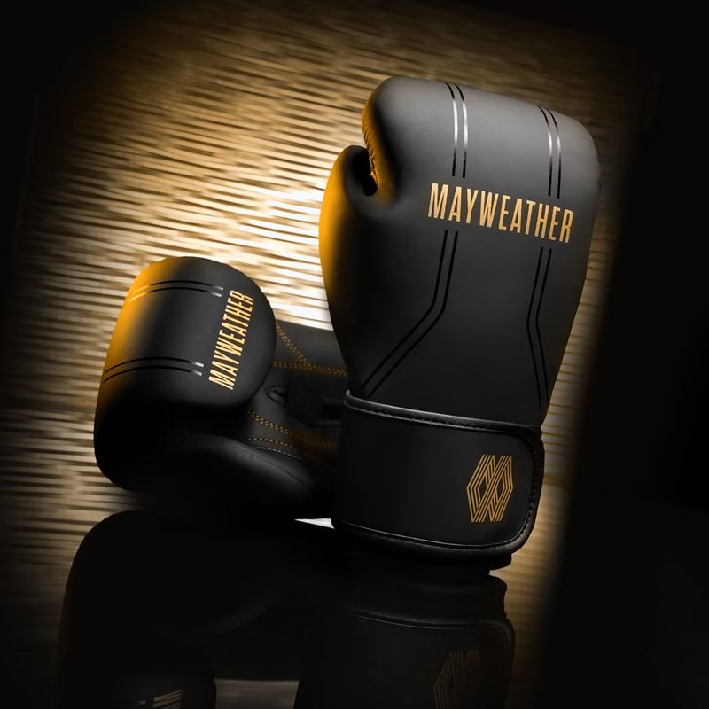 Hayabusa Mayweather Contender boxing gloves black/gold 2