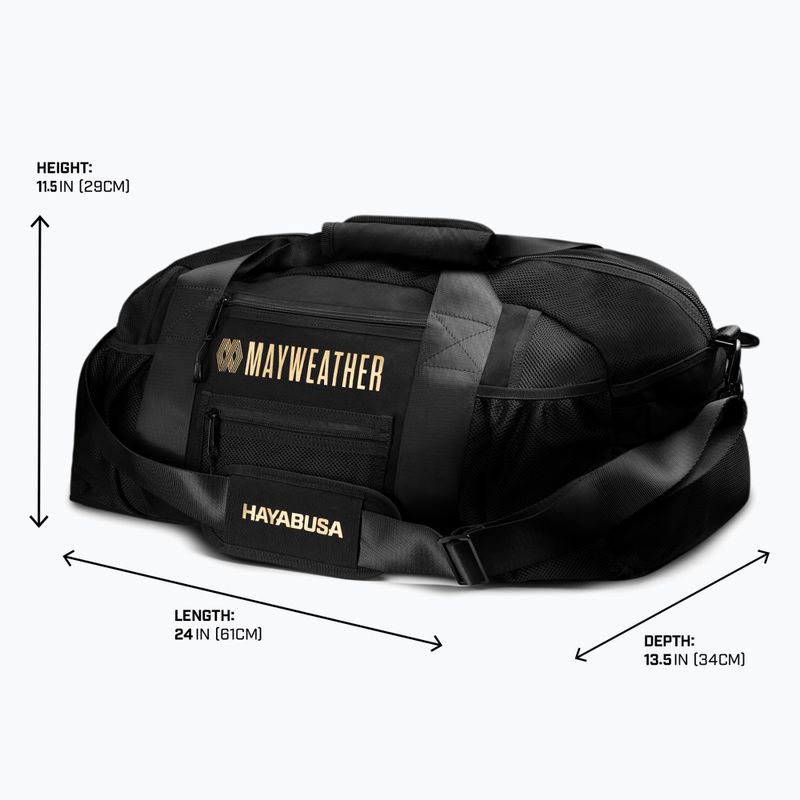 Hayabusa Mayweather Mesh Gym Bag 70 l black/gold 3
