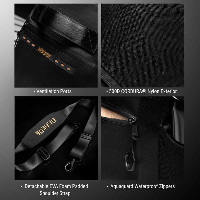 Hayabusa Mayweather Airstream Duffle Bag 50 l black/gold 10