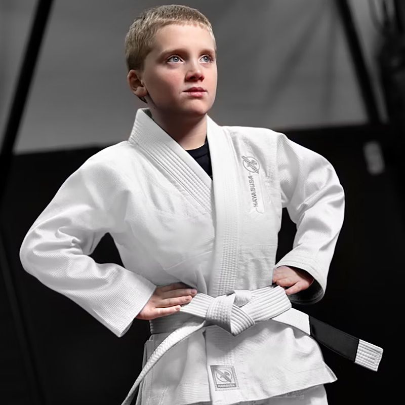 GI for children's Brazilian jiu-jitsu Hayabusa Essential white 4