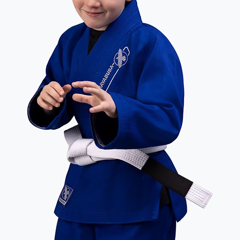 GI for children's Brazilian jiu-jitsu Hayabusa Essential blue 2