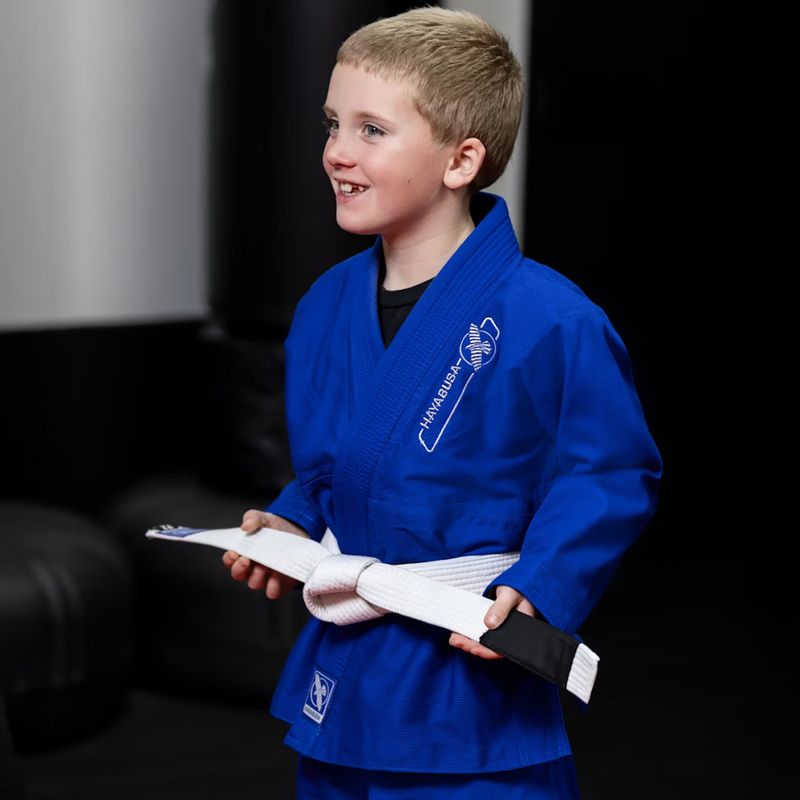 GI for children's Brazilian jiu-jitsu Hayabusa Essential blue 4