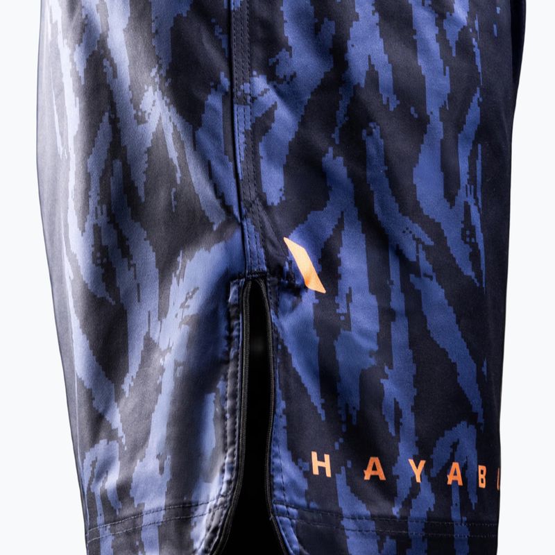 Men's training shorts Hayabusa Apex Fight Mid navy/orange 4