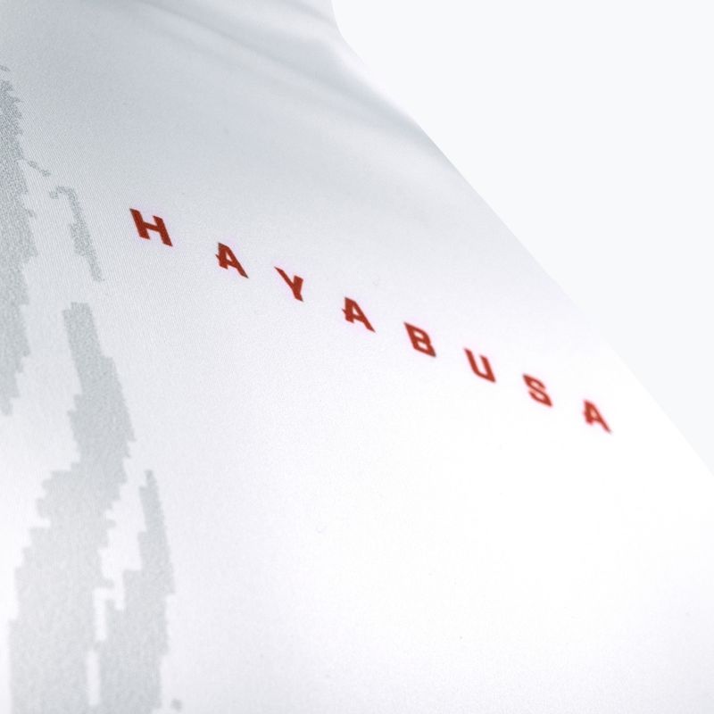 Men's longsleeve rashguard Hayabusa Apex Rash Guard white/coral 6