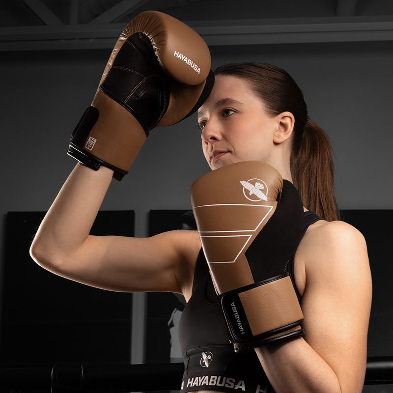 Boxing gloves Hayabusa S4 Leather golden brown 7