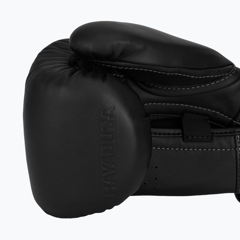 Boxing gloves Hayabusa E1 Leather black 7