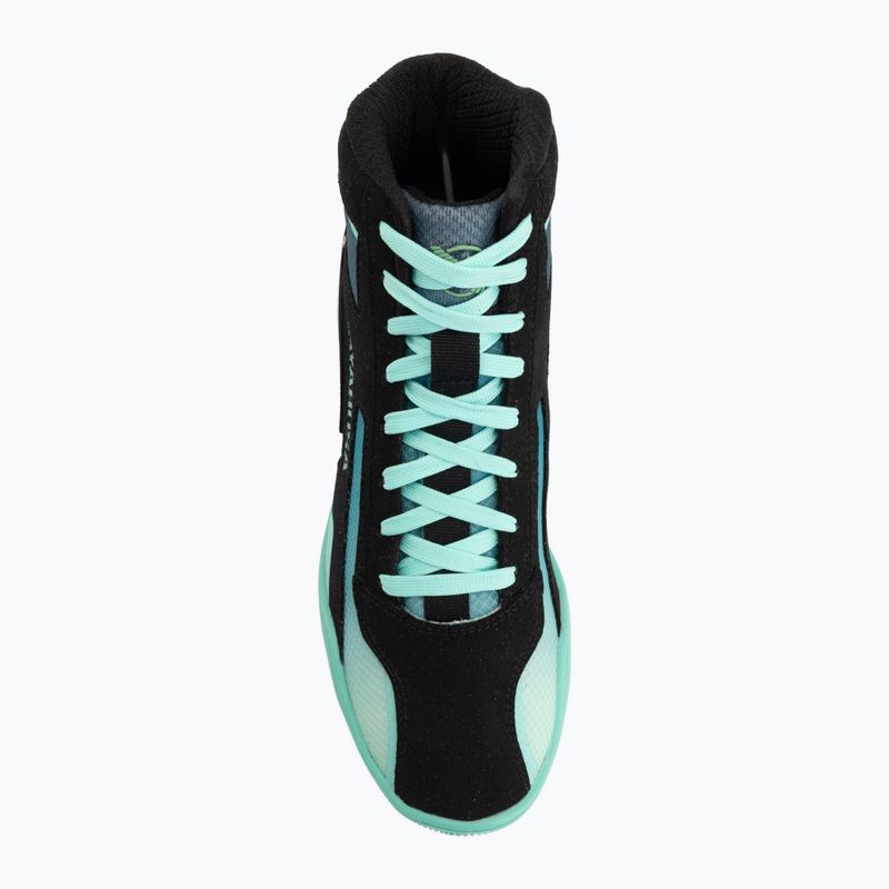 Boxing shoes Hayabusa Surge black/cyan 5