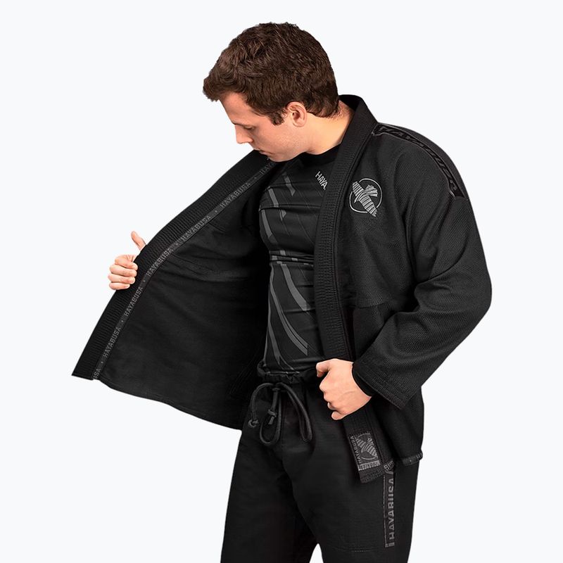 GI for Brazilian jiu-jitsu Hayabusa Lightweight black 6