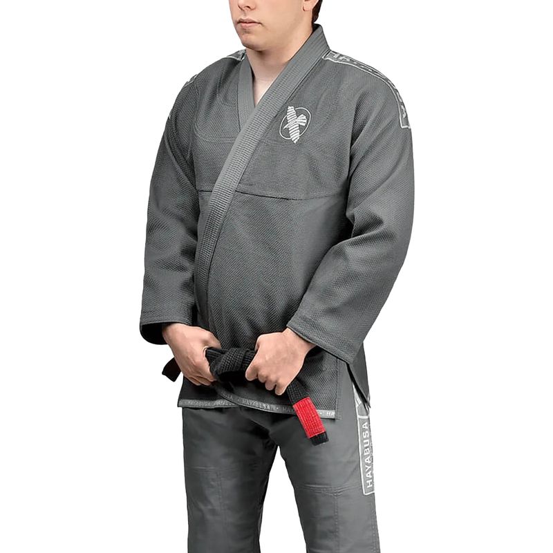 GI for Brazilian jiu-jitsu Hayabusa Lightweight grey HLWJJG