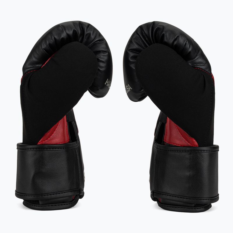 Hayabusa T3 black/red boxing gloves 4