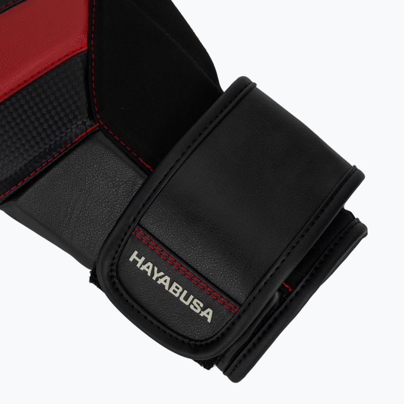 Hayabusa T3 black/red boxing gloves 7