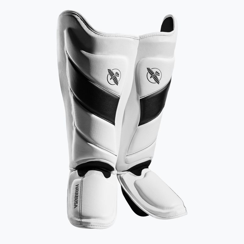 Ochraniacze piszczeli i stóp Hayabusa T3 Striking Shin Guards white/black