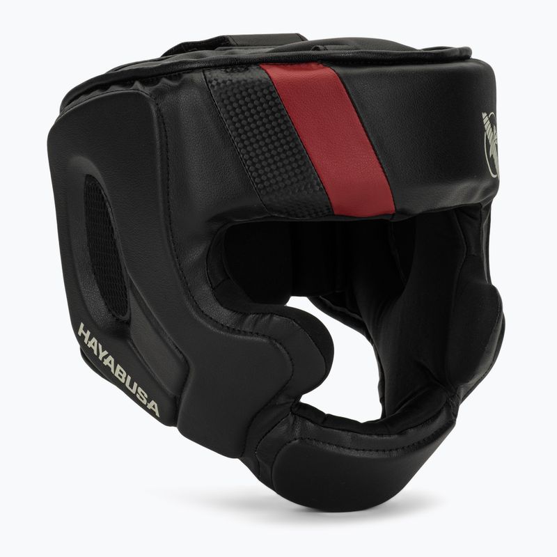Hayabusa T3 Headgear boxing helmet black/red