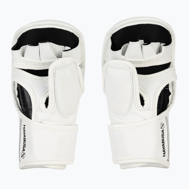 Hayabusa T3 Hybrid white/black grappling gloves 3