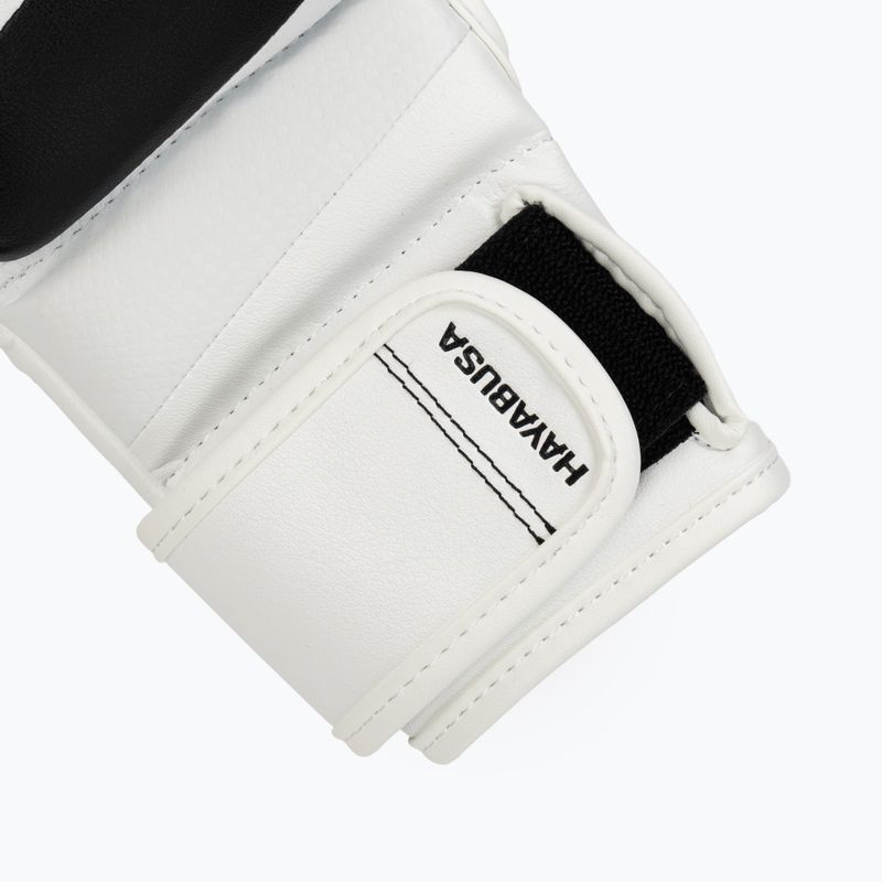 Hayabusa T3 Hybrid white/black grappling gloves 6