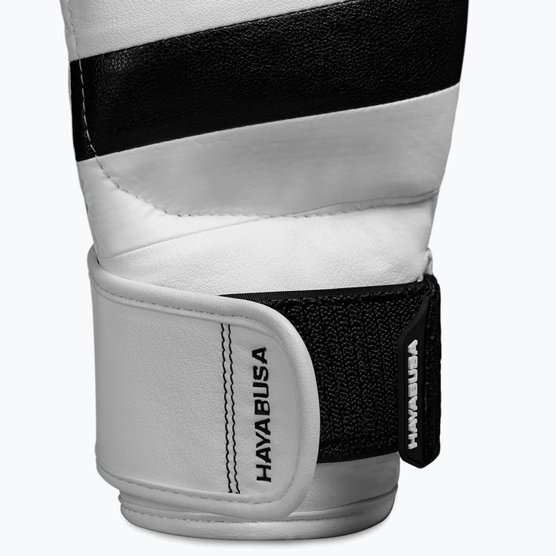 Hayabusa T3 Hybrid white/black grappling gloves 3