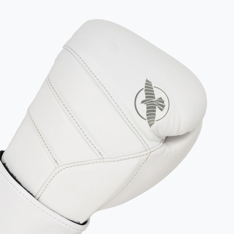 Hayabusa T3 Kanpeki arctic white boxing gloves 5