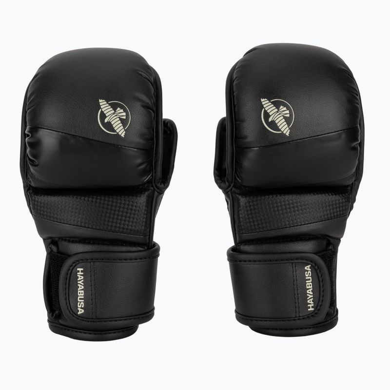 Hayabusa T3 Hybrid black grappling gloves 2