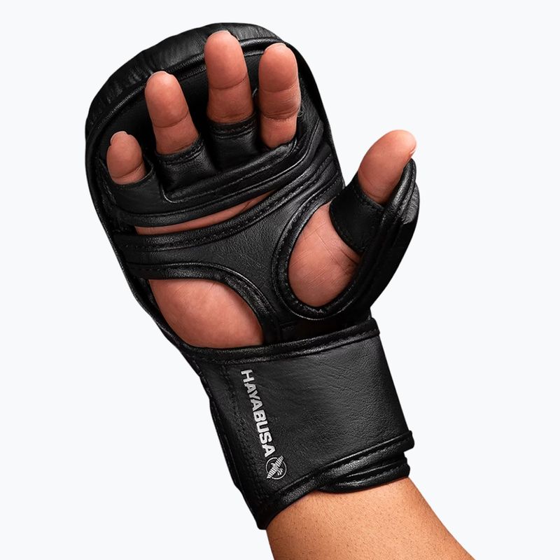 Hayabusa T3 Hybrid black grappling gloves 6