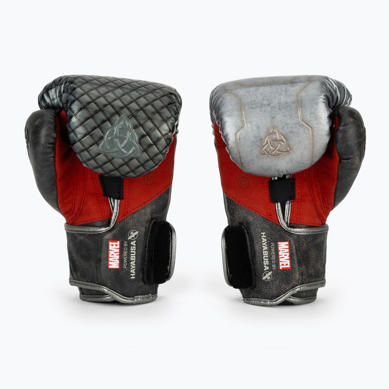 Hayabusa Thor silver boxing gloves 3
