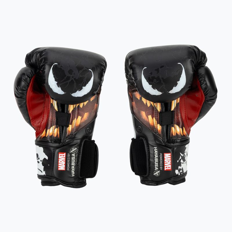 Hayabusa Venom black/white boxing gloves 3