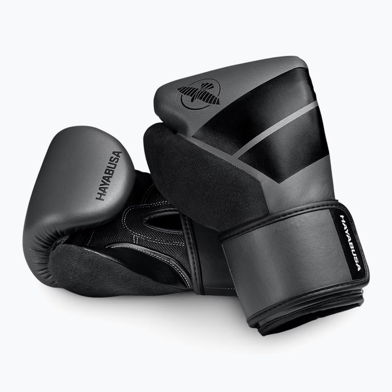 Hayabusa S4 Youth charcoal children's boxing gloves 3