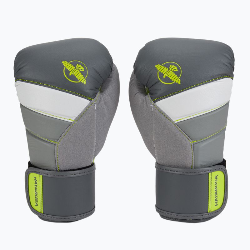 Hayabusa T3 grey-yellow boxing gloves T314G
