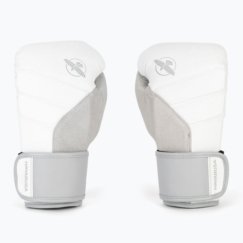 Hayabusa T3 white/grey boxing gloves 2