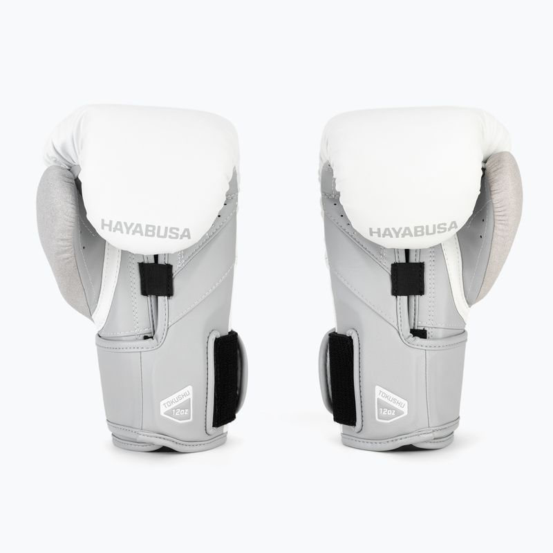 Hayabusa T3 white/grey boxing gloves 3